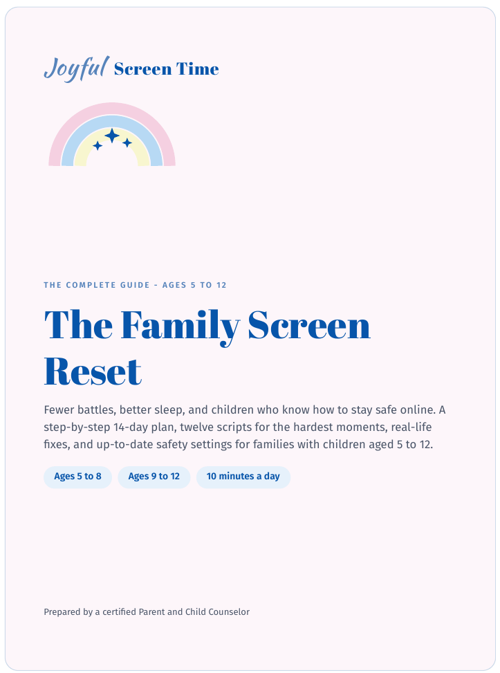 The Family Screen Reset guide cover